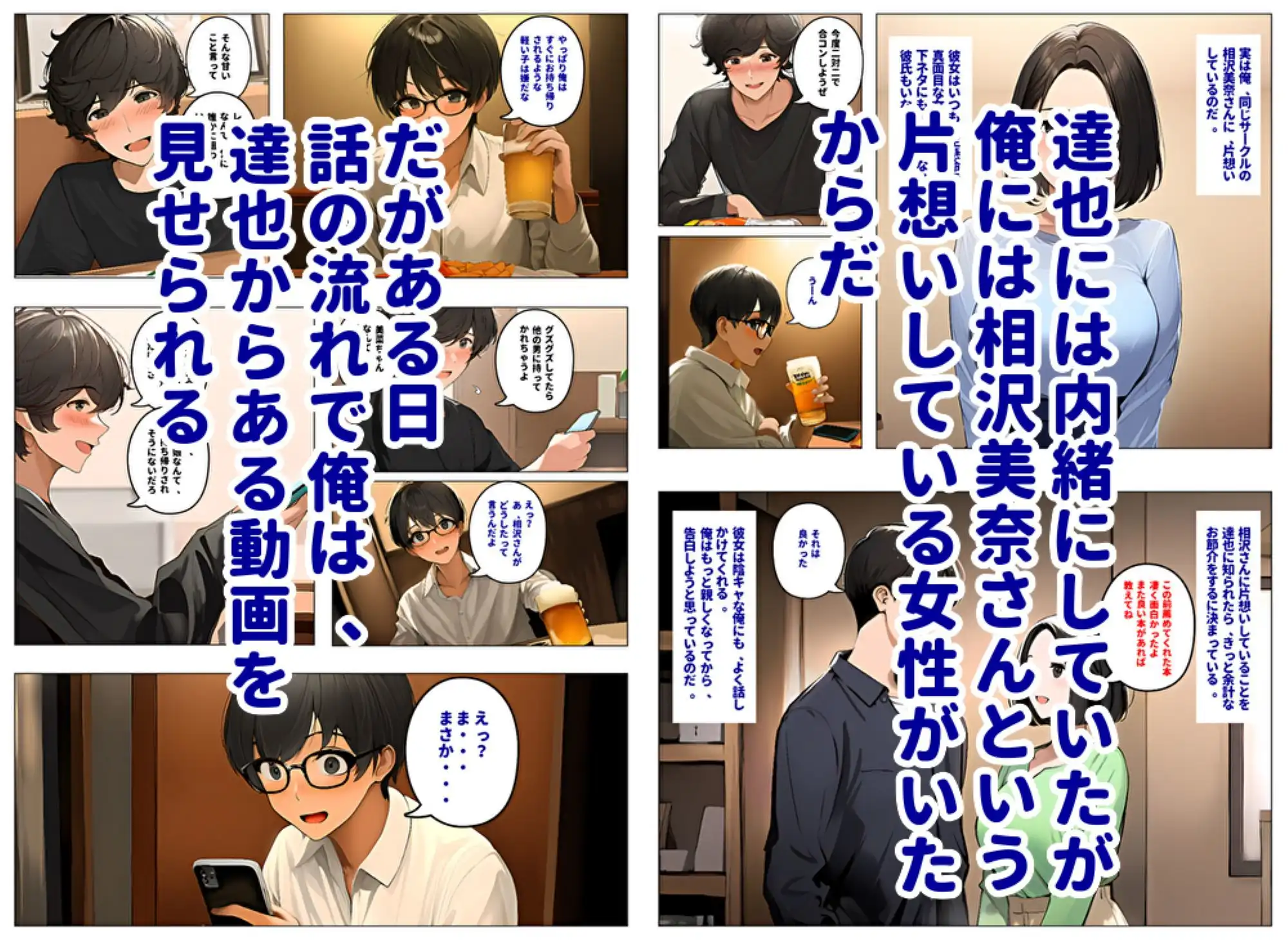 親友のセフレセックス動画に、片想い中の清楚系彼女が出てきた件 - サンプル4