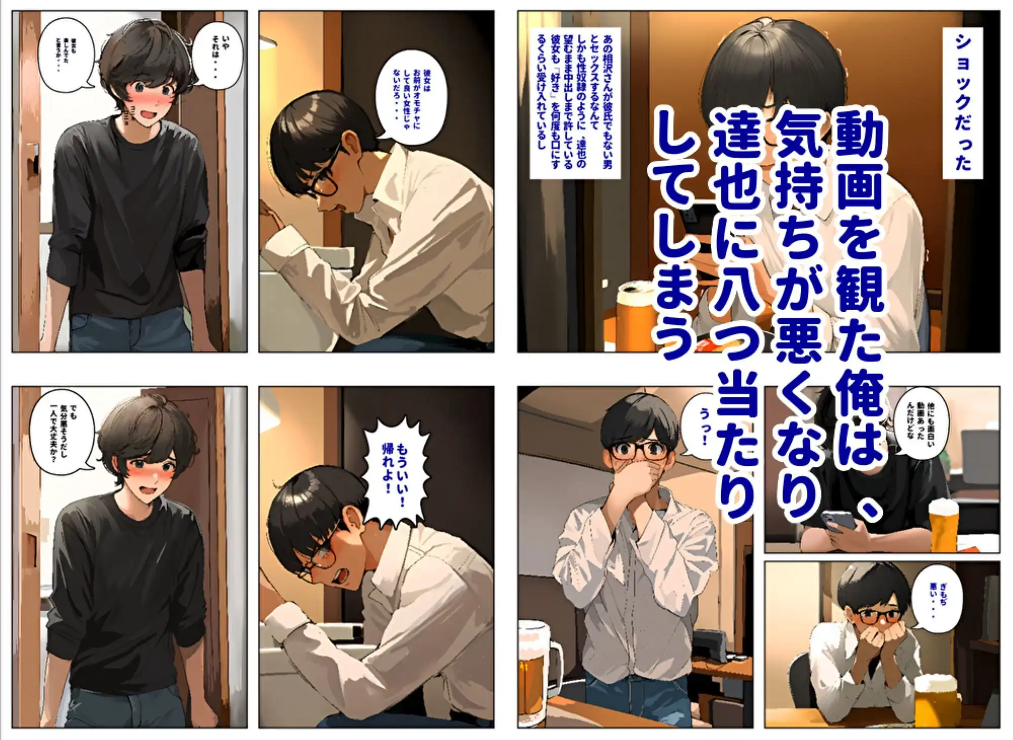 親友のセフレセックス動画に、片想い中の清楚系彼女が出てきた件 - サンプル7