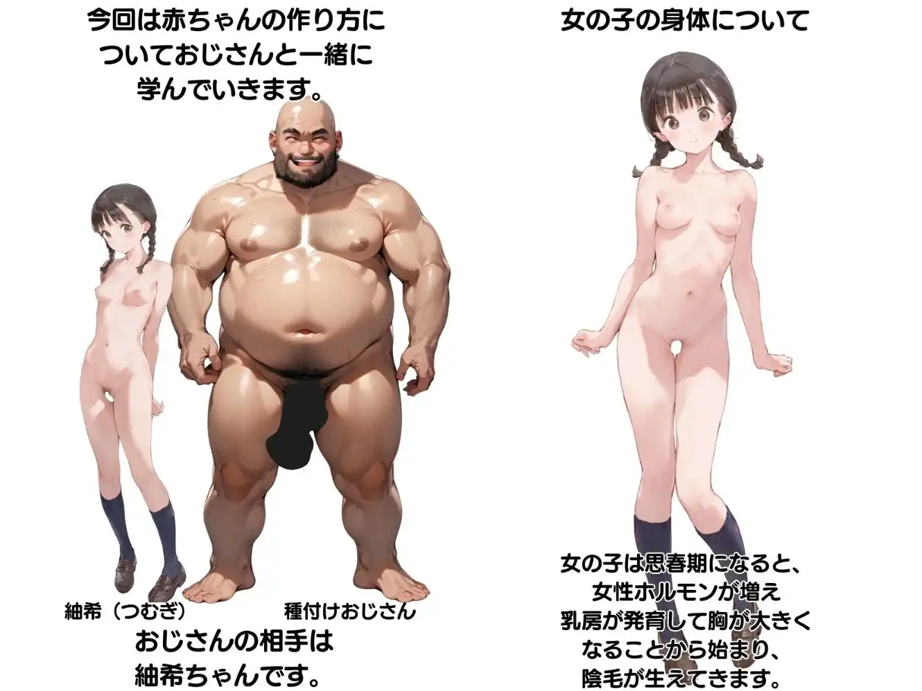 【超保健体育の教科書】種付けおじさんと学ぶ赤ちゃんの作り方 - サンプル1