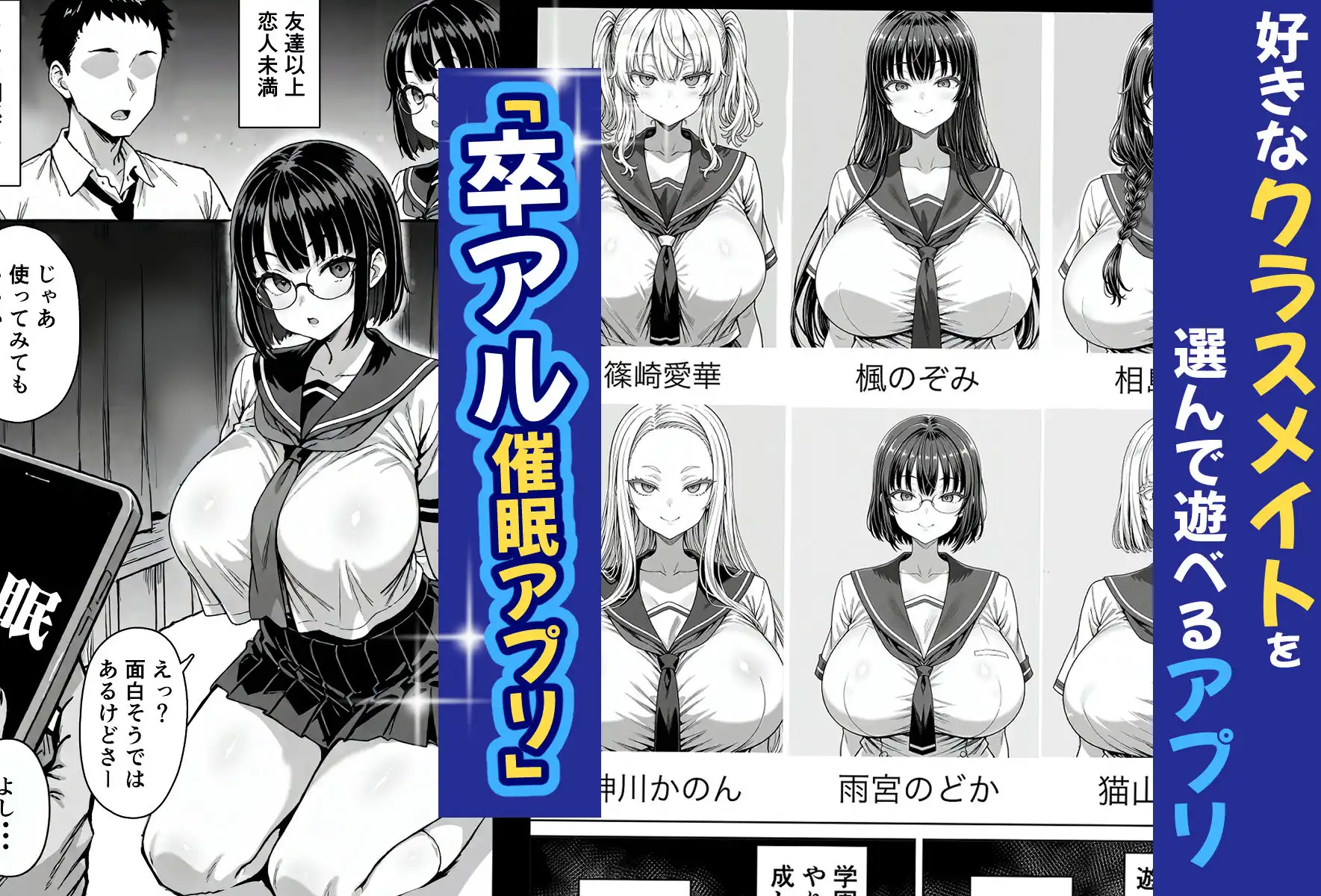 卒アル催●アプリ クラスメイトを支配できる卒業アルバム オタク友達編 - サンプル1