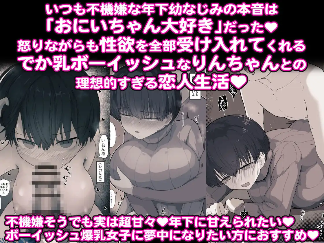 おとなりのでか乳ボーイッシュ年下幼なじみに怒られたいし愛されたい! りんちゃん1 えいいちのまとめ2 - サンプル1
