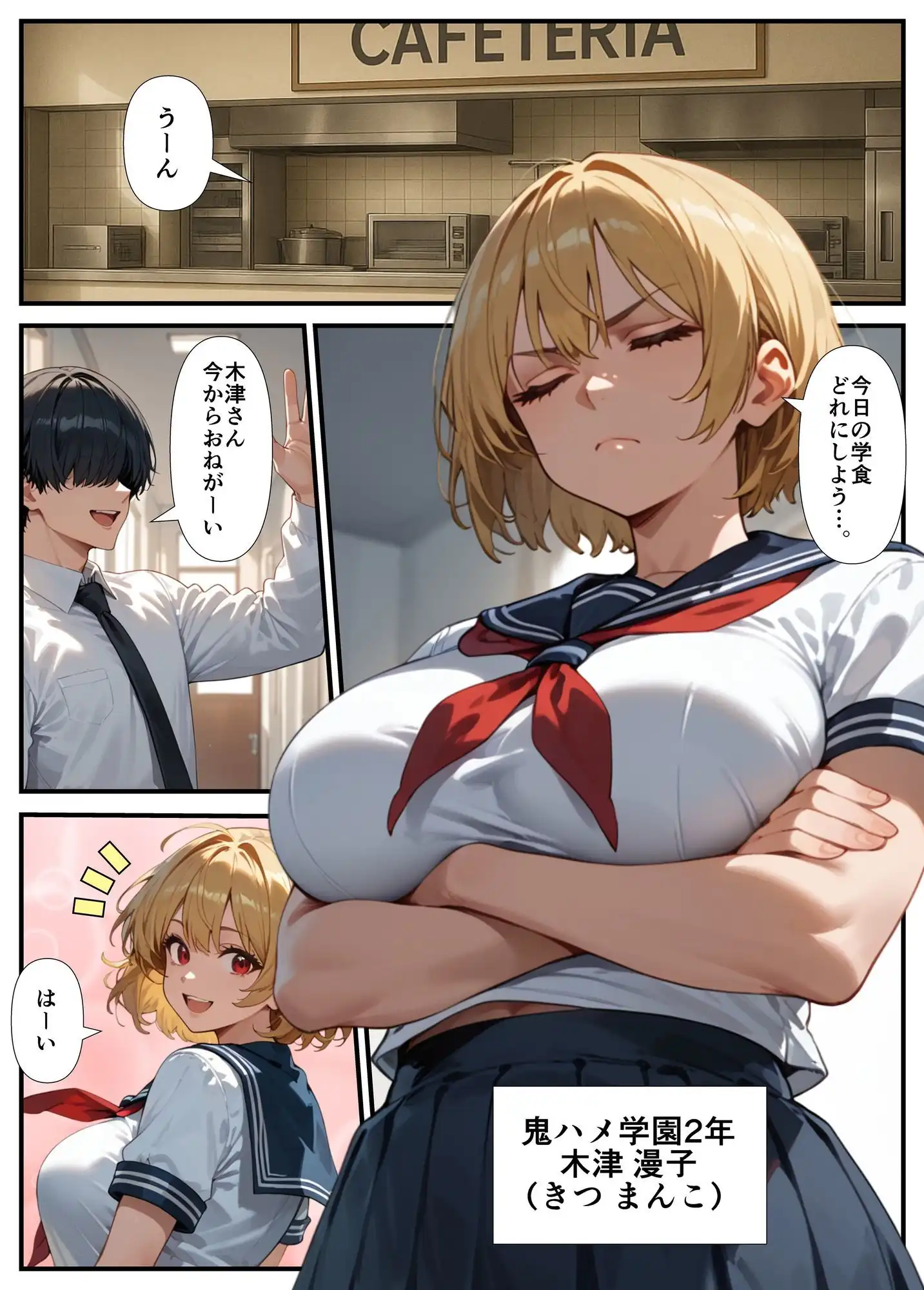 巨乳ギャルが先輩彼氏と教室でセックス!? 撮影に成功した俺はこれをネタに本番の交渉をするwww - サンプル3