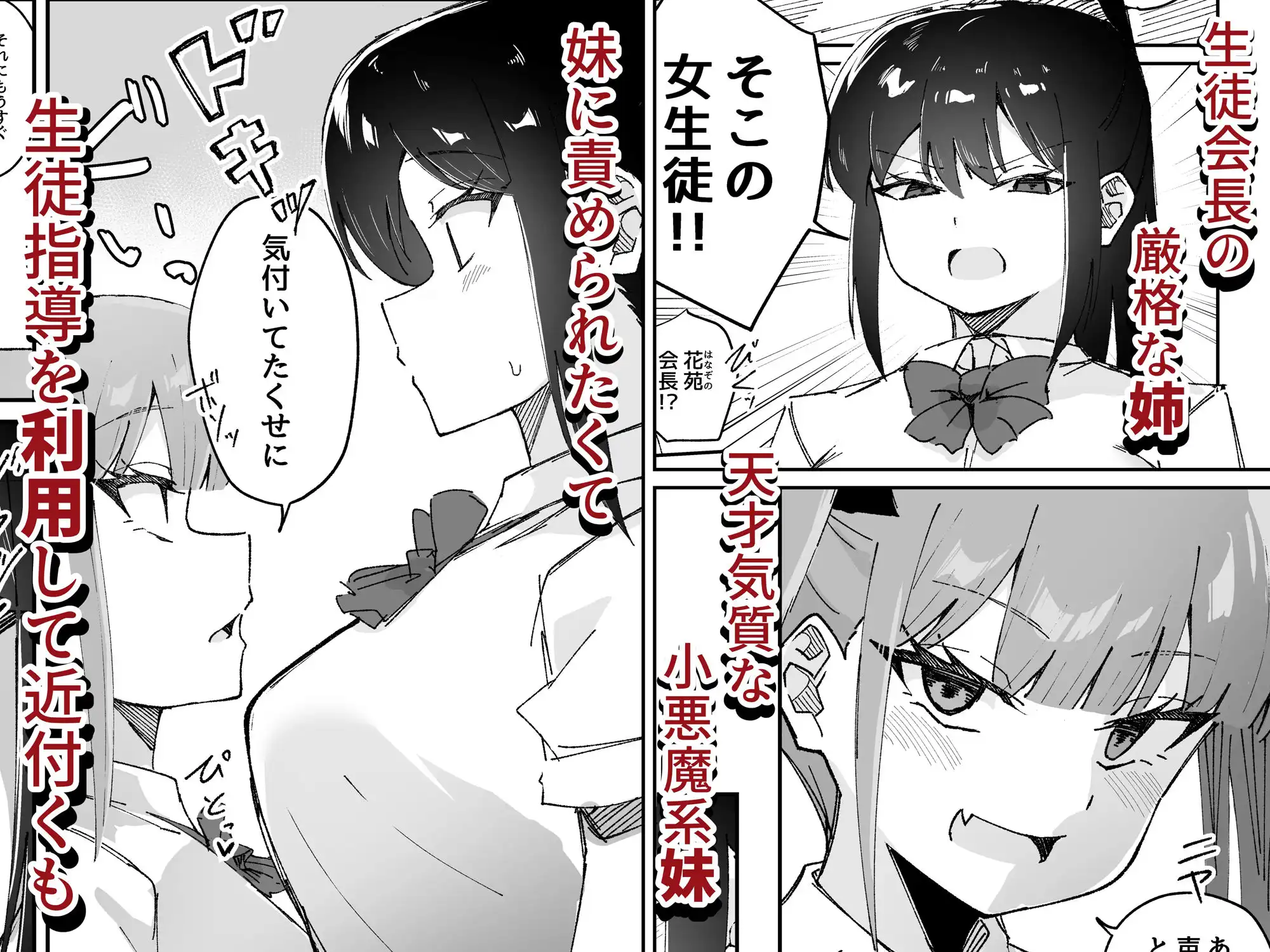 激弱乳首な堅物お姉ちゃんは小悪魔妹に逆らえない! - サンプル1