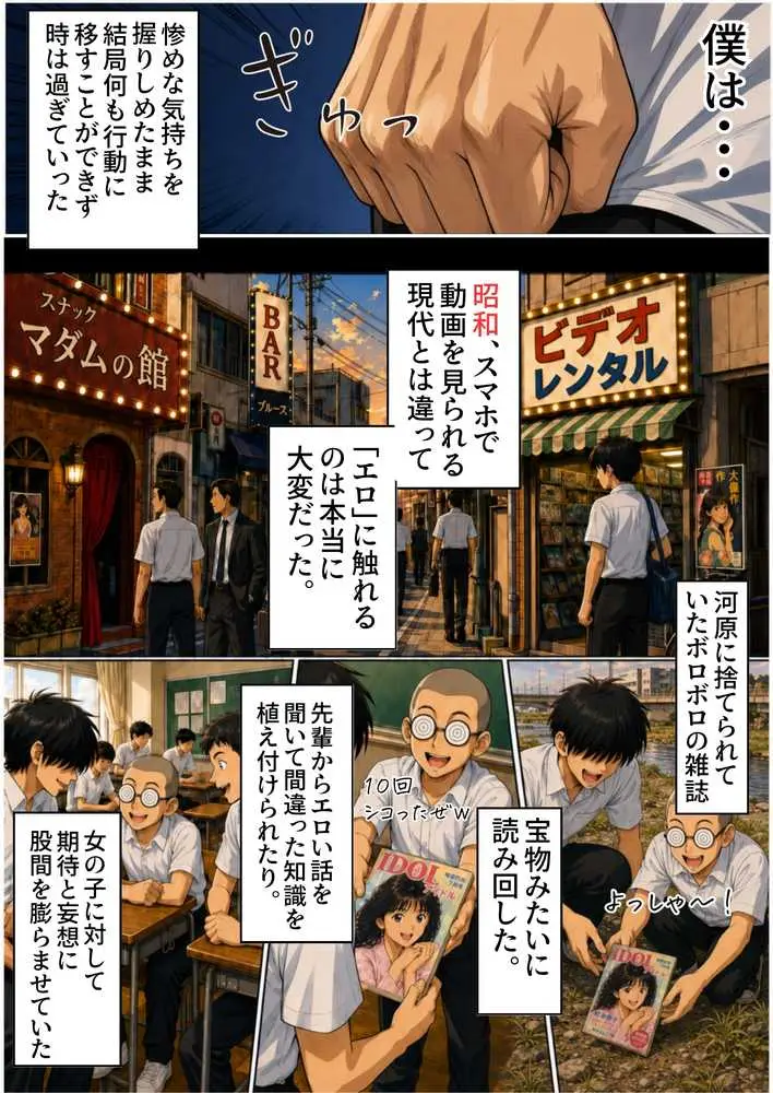 【昭和編】想いを寄せていたクラスメイトが中年メタボ教師(BMI40)と肉体関係だった件 - ページ21