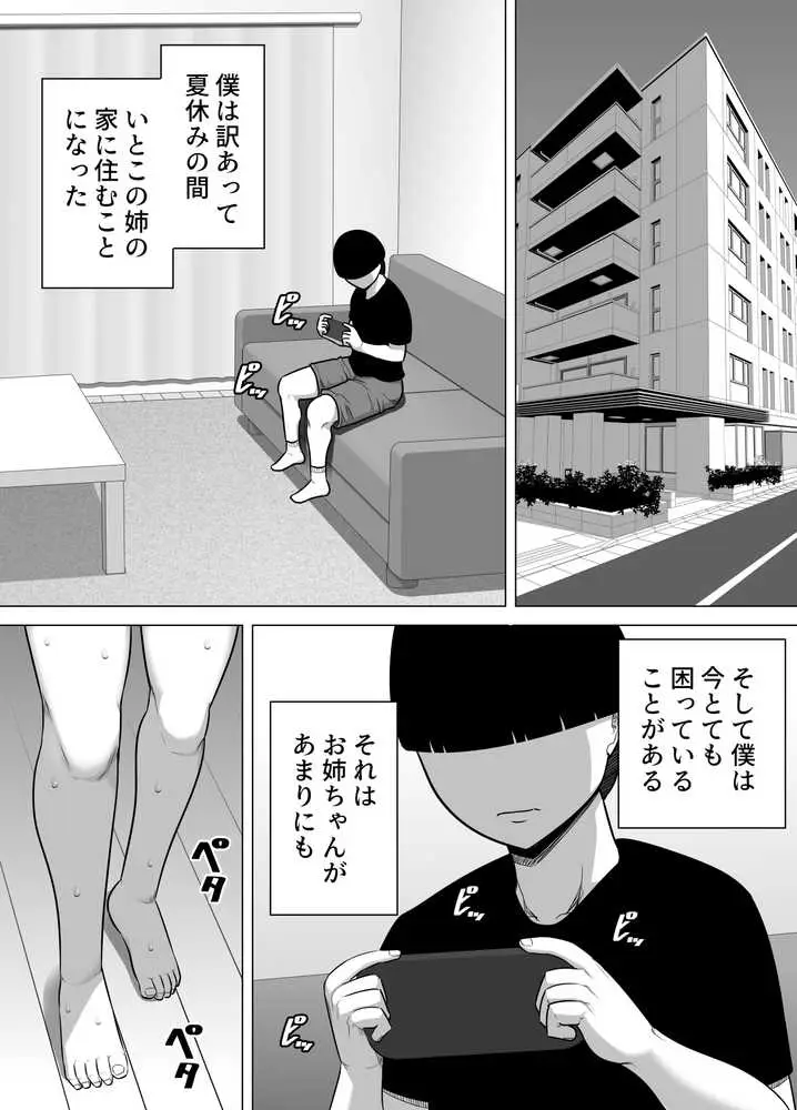 いとこのクソデカお姉ちゃん(31歳)の家に預けられたせいで僕がセックス猿になった話 - ページ02