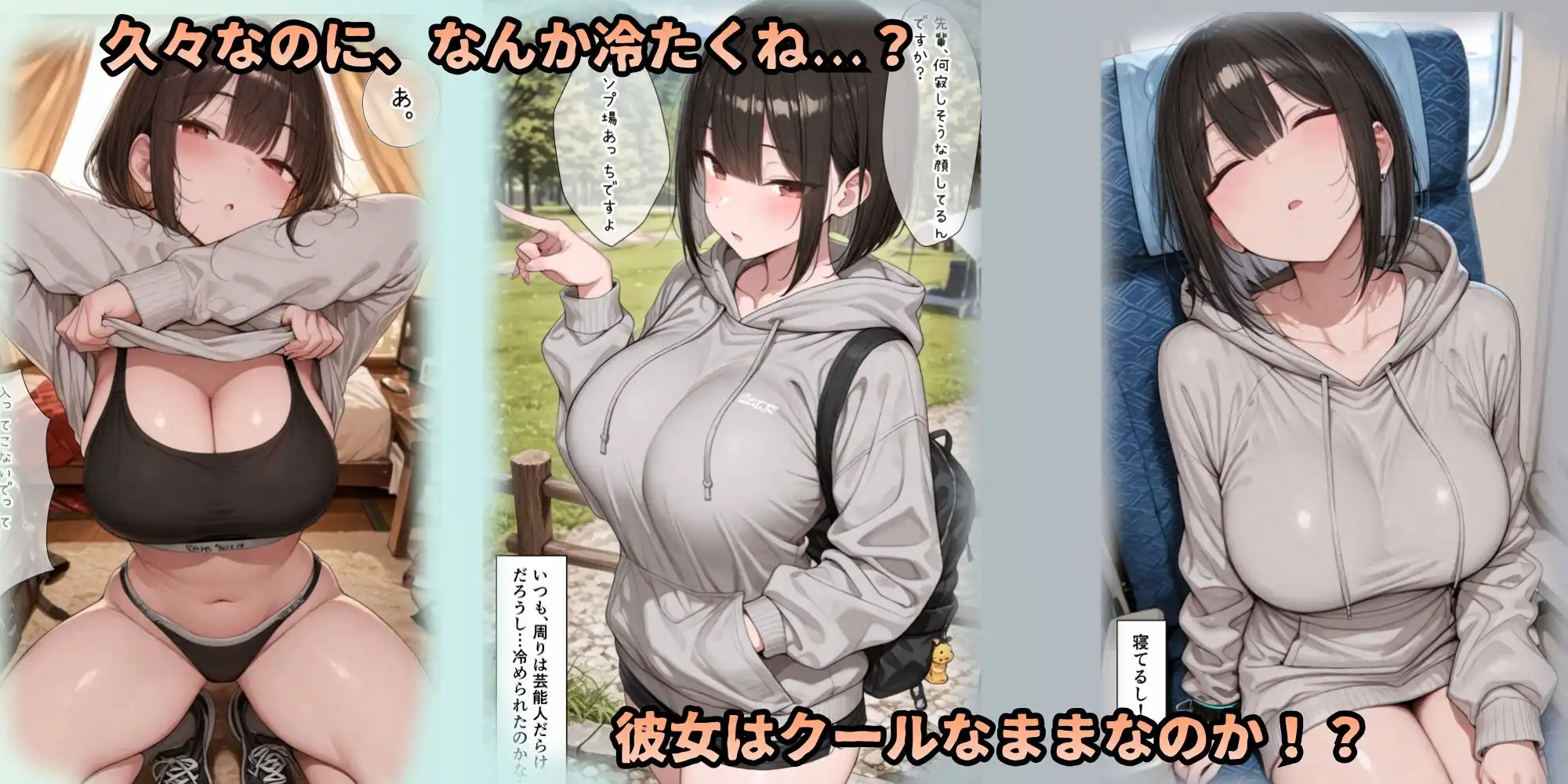 グラドル彼女を独占。汗だくテントで乱れまくる聖夜 - サンプル6