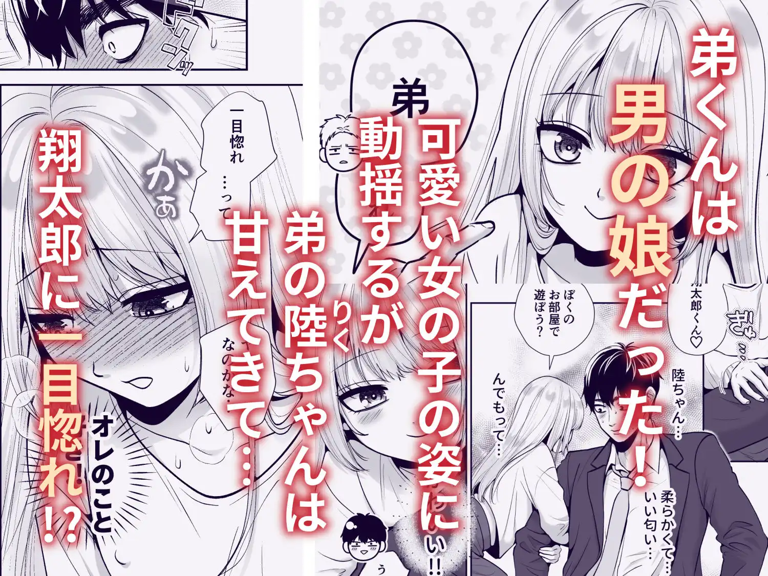 もらった弟くんは雑魚乳首の男の娘でした - サンプル2