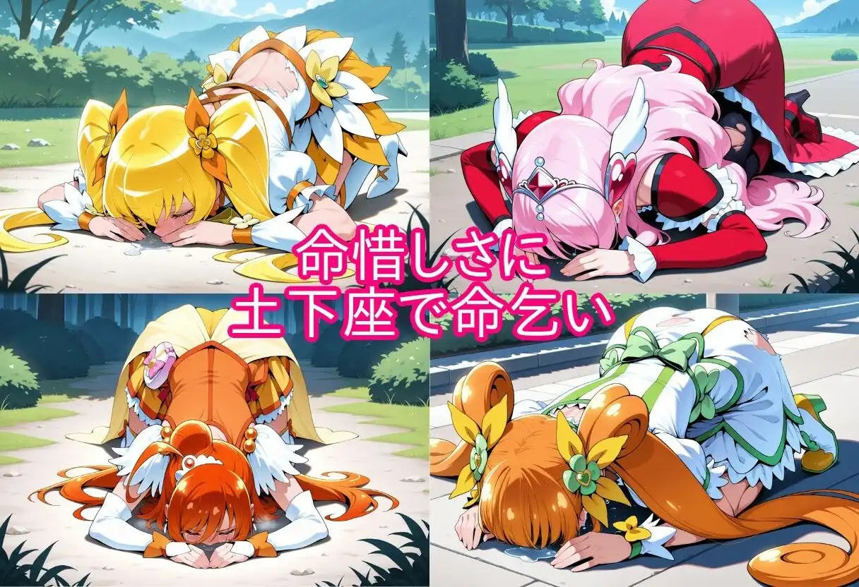 プリキュアの命乞い 何でもします、許してください… - サンプル2