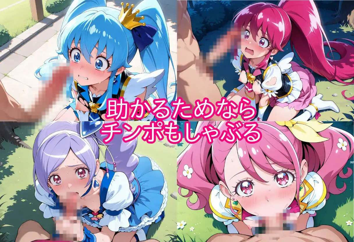 プリキュアの命乞い 何でもします、許してください… - サンプル3
